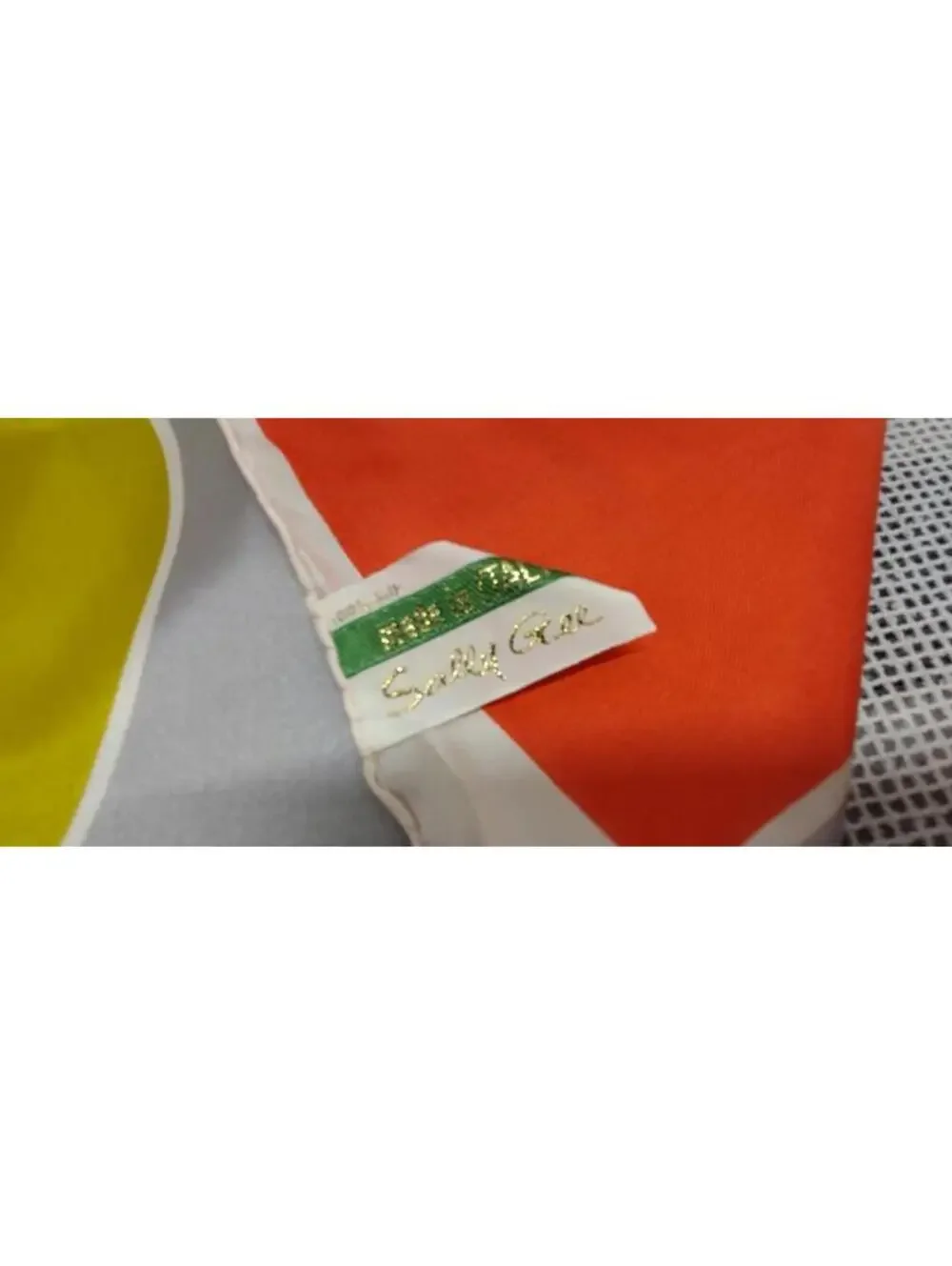 Vintage Mid Century Italy 50s Scarf Di TrEVi Scarf SALLY GEE 1960s Atomic MCM